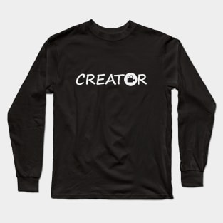 Creator creating one word design Long Sleeve T-Shirt